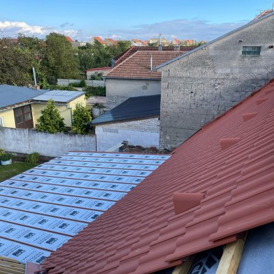 Oprava šikmé střechy rodinného domu